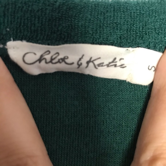 Chloe & Katie Green terry cloth long sleeve - Picture 5 of 8